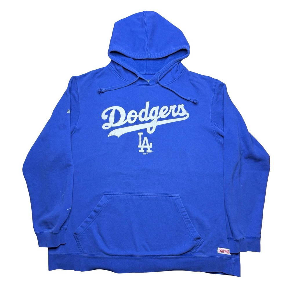LA Dodgers Stitches brand blue hoody